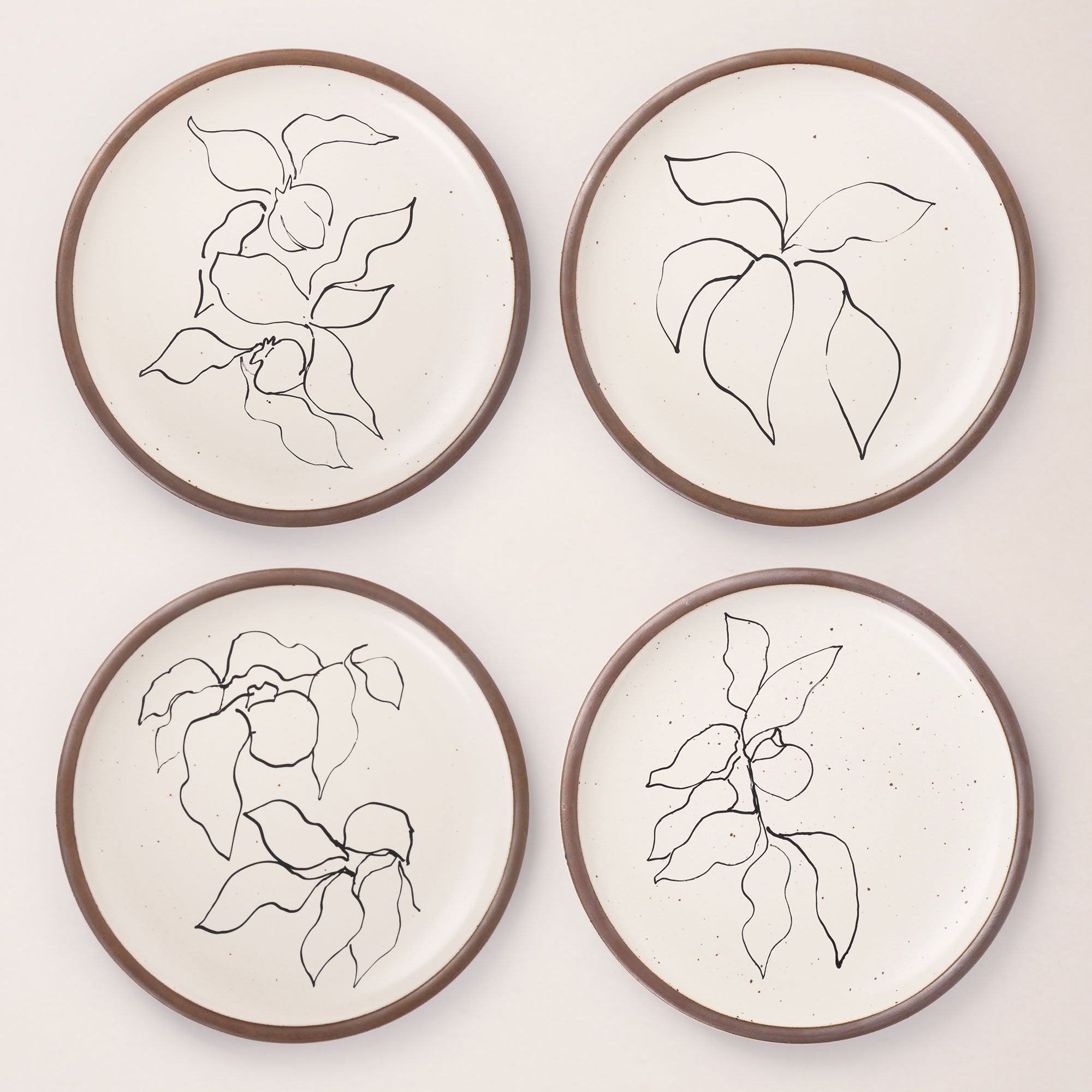 Dinner Plate Set, Illustrations from Verve, I-IV